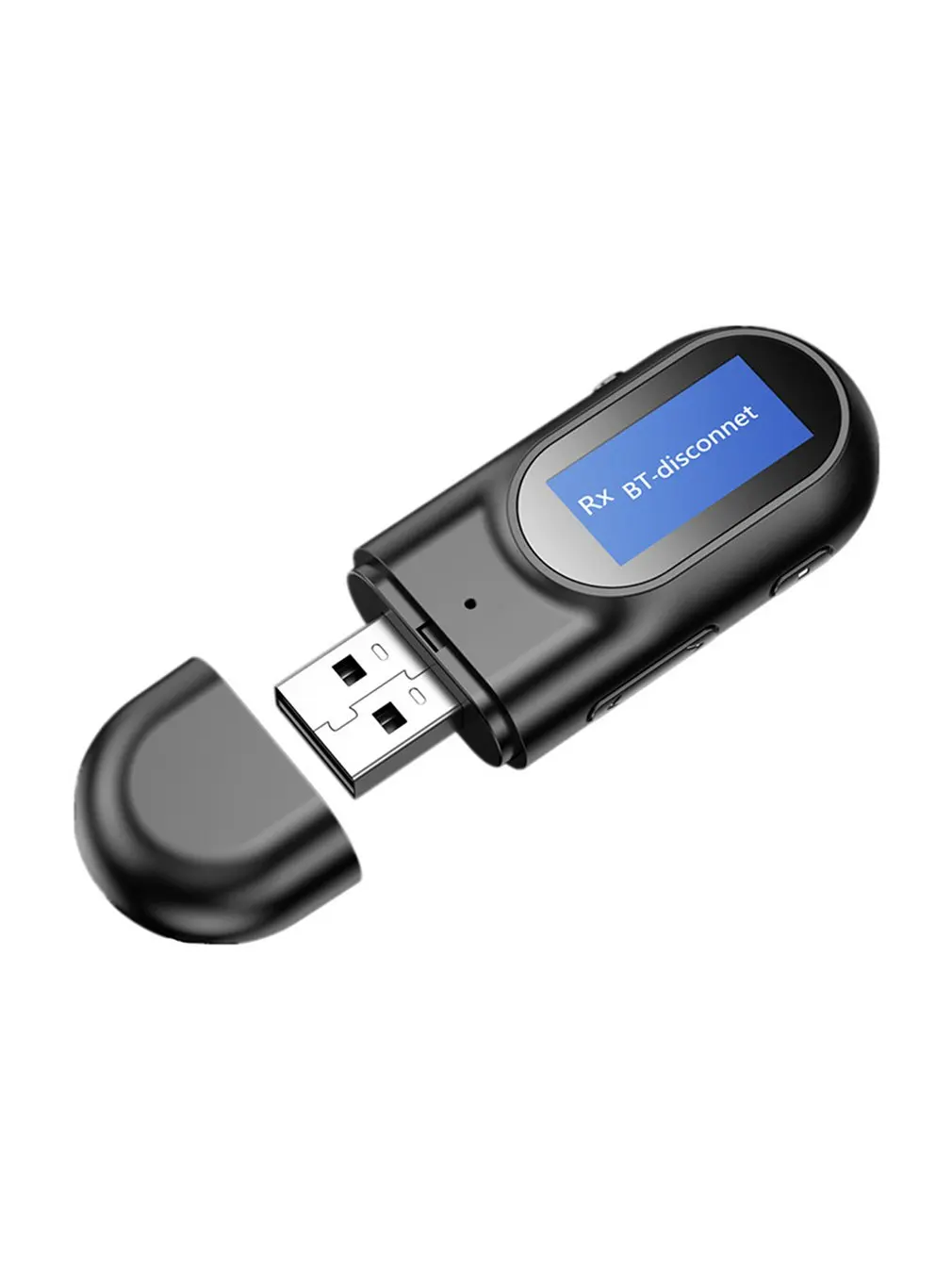 

Bluetooth-compatible 5.0 Receiver Transmitter Adapter LCD Display 3.5mm Stereo Wireless Music Adapter for TV PC Car Speaker
