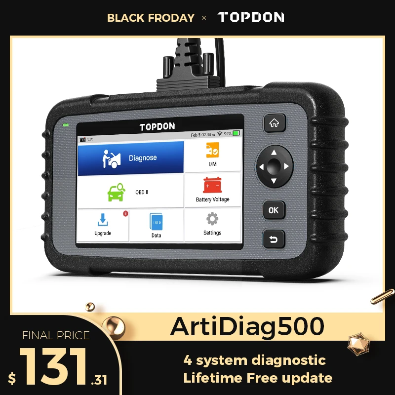 Автомобильный диагностический сканер TOPDON ArtiDiag500 OBD2 автомобильный инструмент