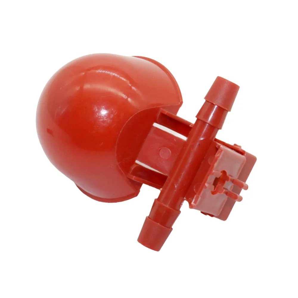 50 наборов красный поилка для перепёлок кормушка животных Автоматическая клетка