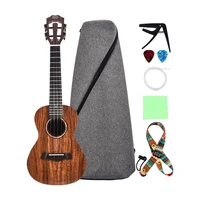 212326 inch concert ukulele ukelele koa wood topboard back side boards with gig bag and other uke aeccessaries