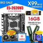 X99 материнская плата с Intel XEON E5 2620 V3 2*8G DDR4 RECC память GTX960 4 Гб и NVME 512 ГБ M.2 SSD охладитель Комплект combo