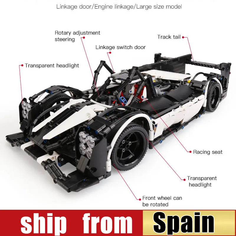 23018 Technic серия MOC Гибридный Le Mans Супер гоночный автомобиль Чемпион строительные блоки Наборы комплекты кирпичей игрушки 5530 совместимые лего подарки
