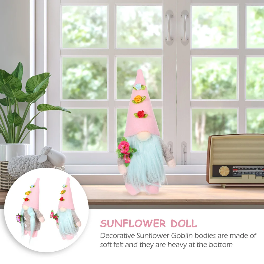 

2Pcs Gnome Plush Doll Home Decoration Table Mother's Day Birthday Gifts