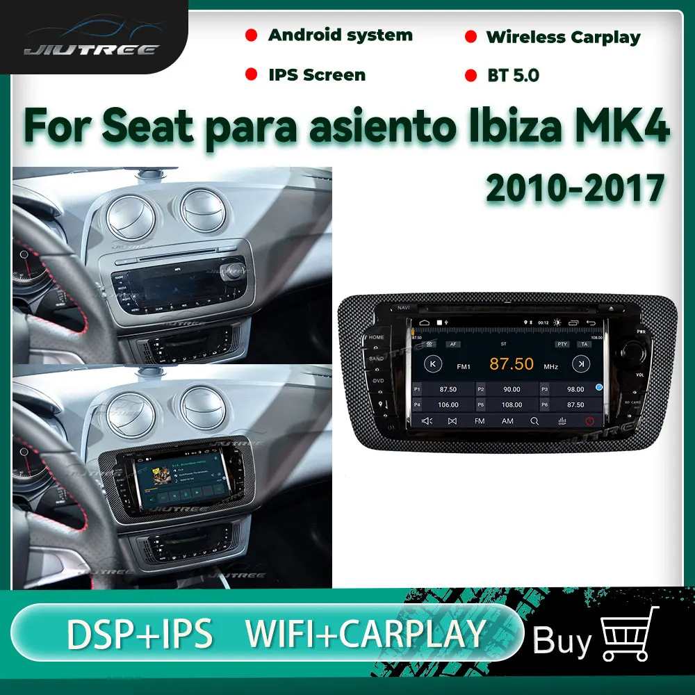 저렴한 Android10.0 좌석을위한 자동차 라디오 Para Asiento Ibiza MK4 2009-2013 자동 스테레오 라디오 멀티미디어 플레이어 무선 Carplay 헤드 유닛