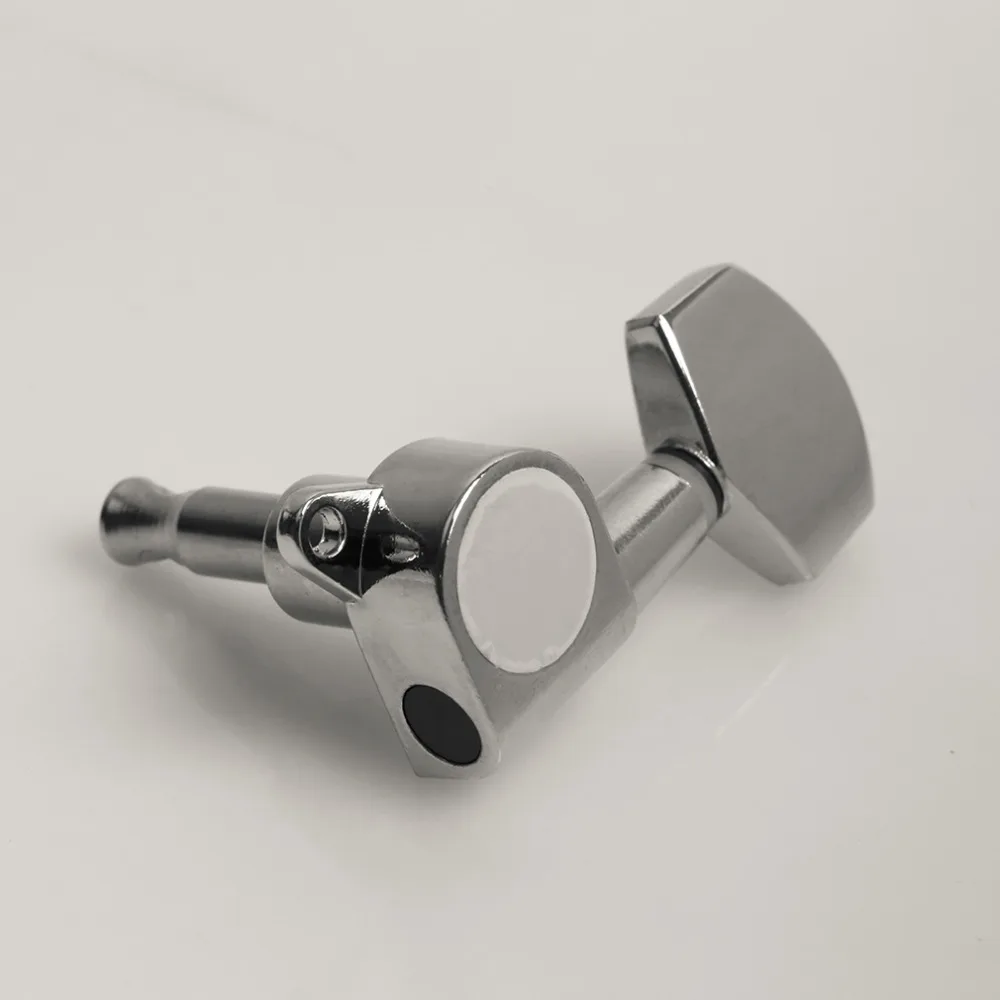 6 stücke neue chrome inline gitarre string tuning pegs tuner maschine kopf professionelle dauerhafte kopf für akustische elektrische gitarre