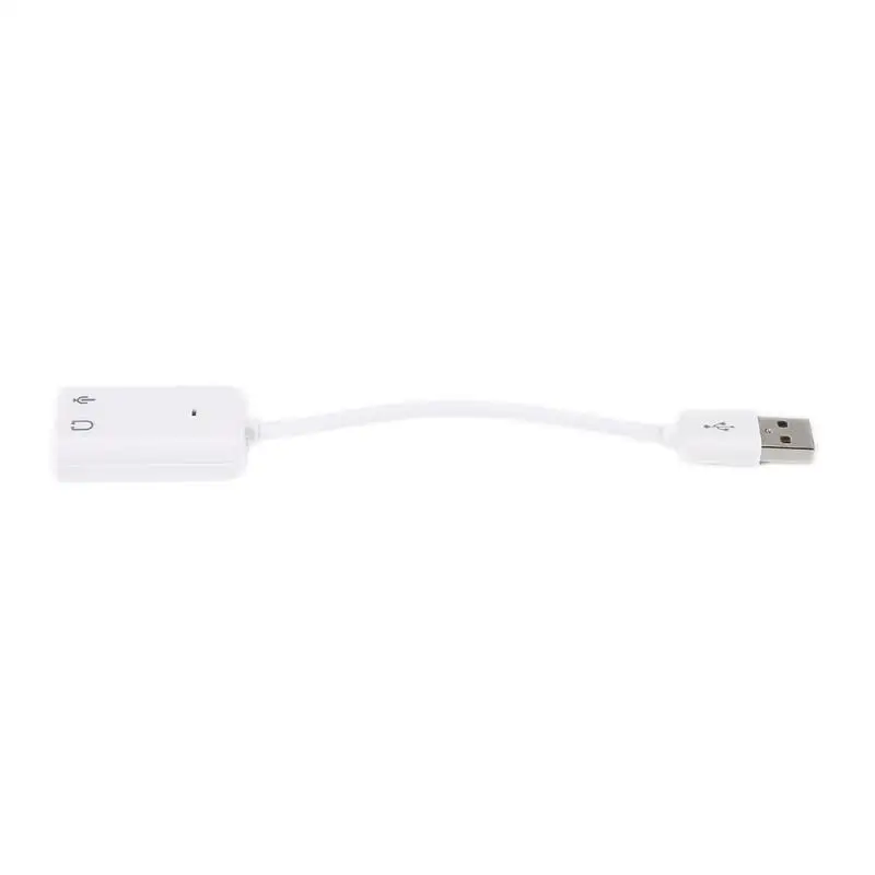 USB 2 0 для разъема 3 5 мм Внешняя звуковая карта 3D Аудио гарнитура микрофон наушники