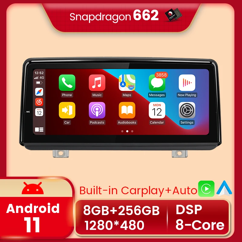 8G 256G Android 11 BT Carplay Auto 4G LTE WIFI автомобильный dvd для BMW F45 F46 F87 MPV NBT EVO 2013-2019 GPS навигация