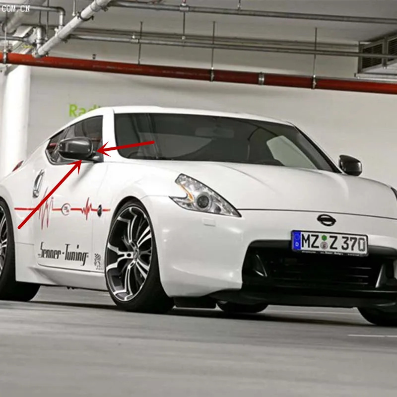 Для Nissan 370Z 3M углеродное волокно автомобиля наружное крыло зеркало отделка