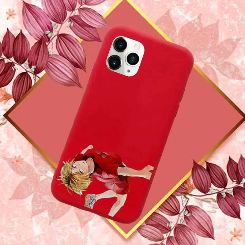 

Kenma Kozume of Haikyuu Phone Case Red Candy Color for iPhone 11 12 mini pro XS MAX 8 7 6 6S Plus X SE 2020 XR