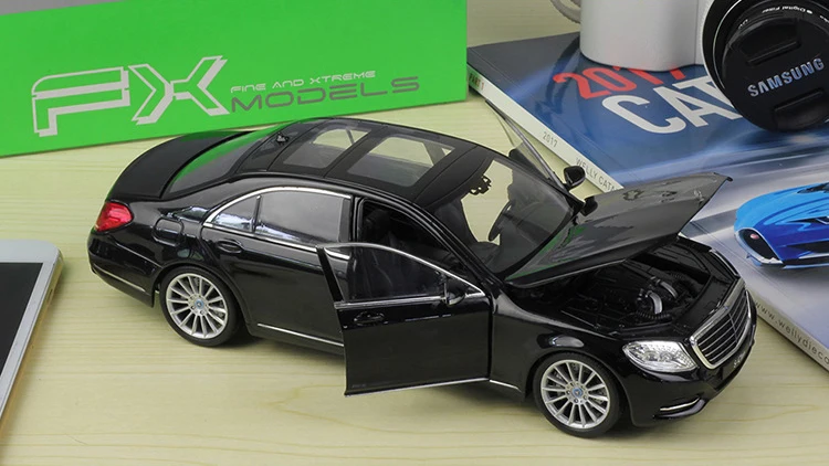 WELLY 1:24 масштабная модель симулятора автомобиля Benz s-класса классический литой автомобиль металлический сплав автомобиль игрушки для детей подарок игрушка автомобиль коллекция