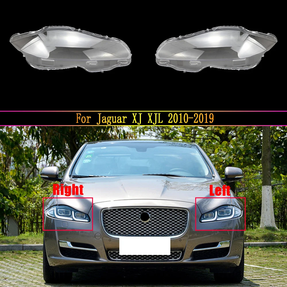 Far Lens için Jaguar XJ XJL 2010 ~ 2019 far kapağı araba yedek ön kafa ışık otomatik kabuk