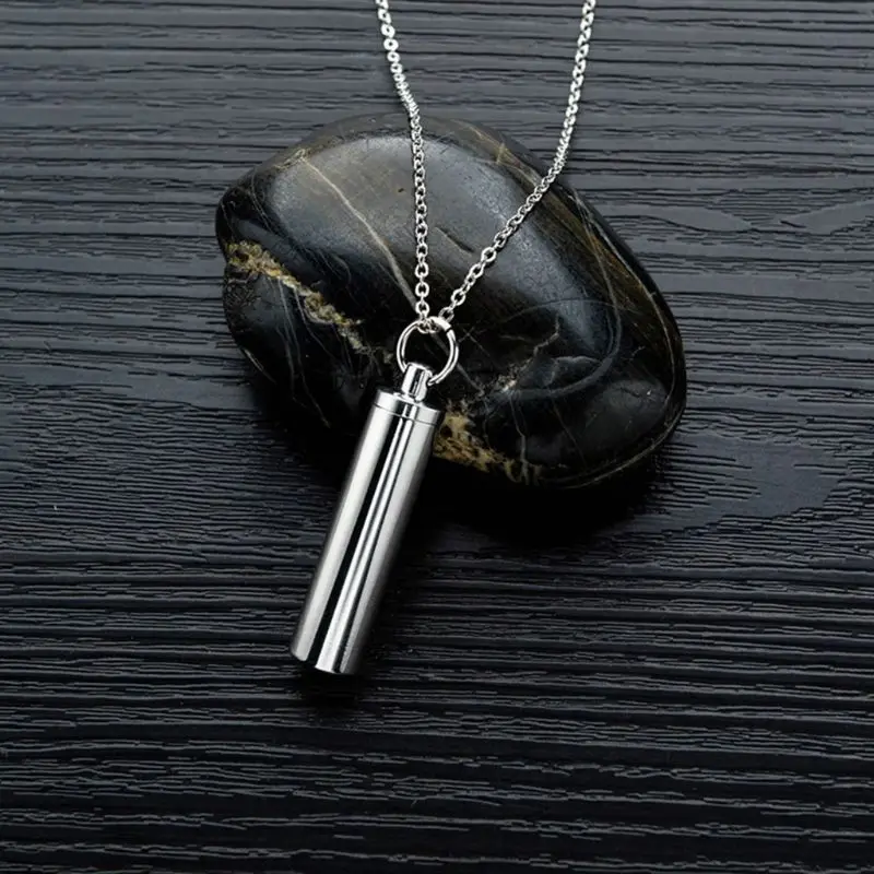 Ювелирный цилиндр для кремации из нержавеющей стали домашнее животное ожерелье