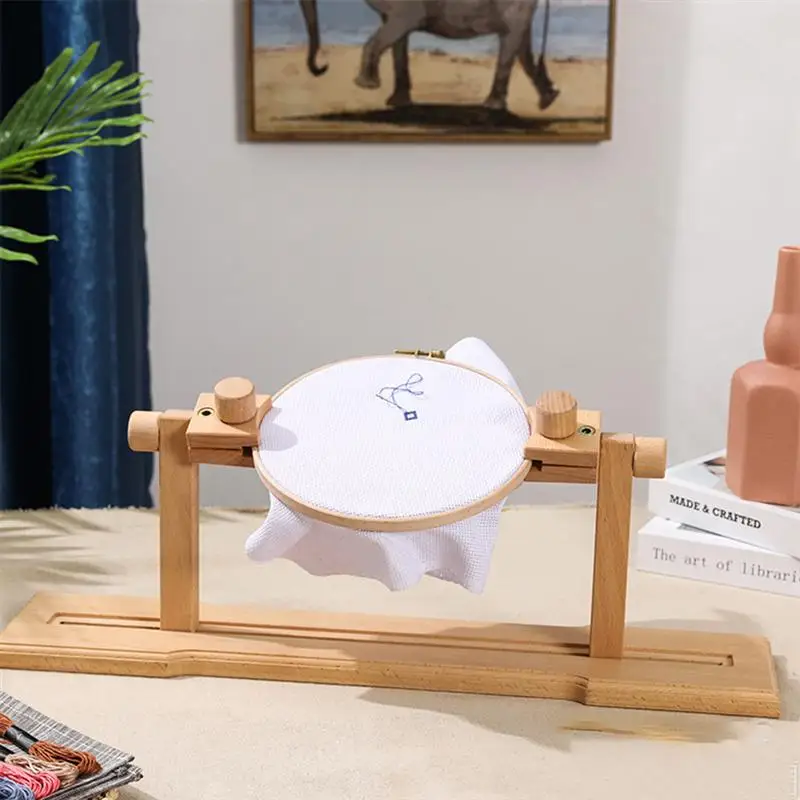 Держатель для вышивки крестом деревянная стойка крестиком Регулируемая