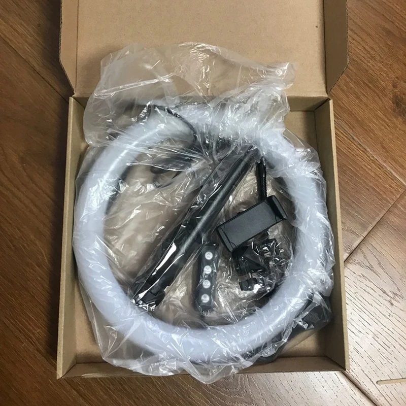 

Photography LED Selfie Ring Light Dimmable Camera Phone Ring Lamp with Stand Tripods for Makeup Video Live Studio