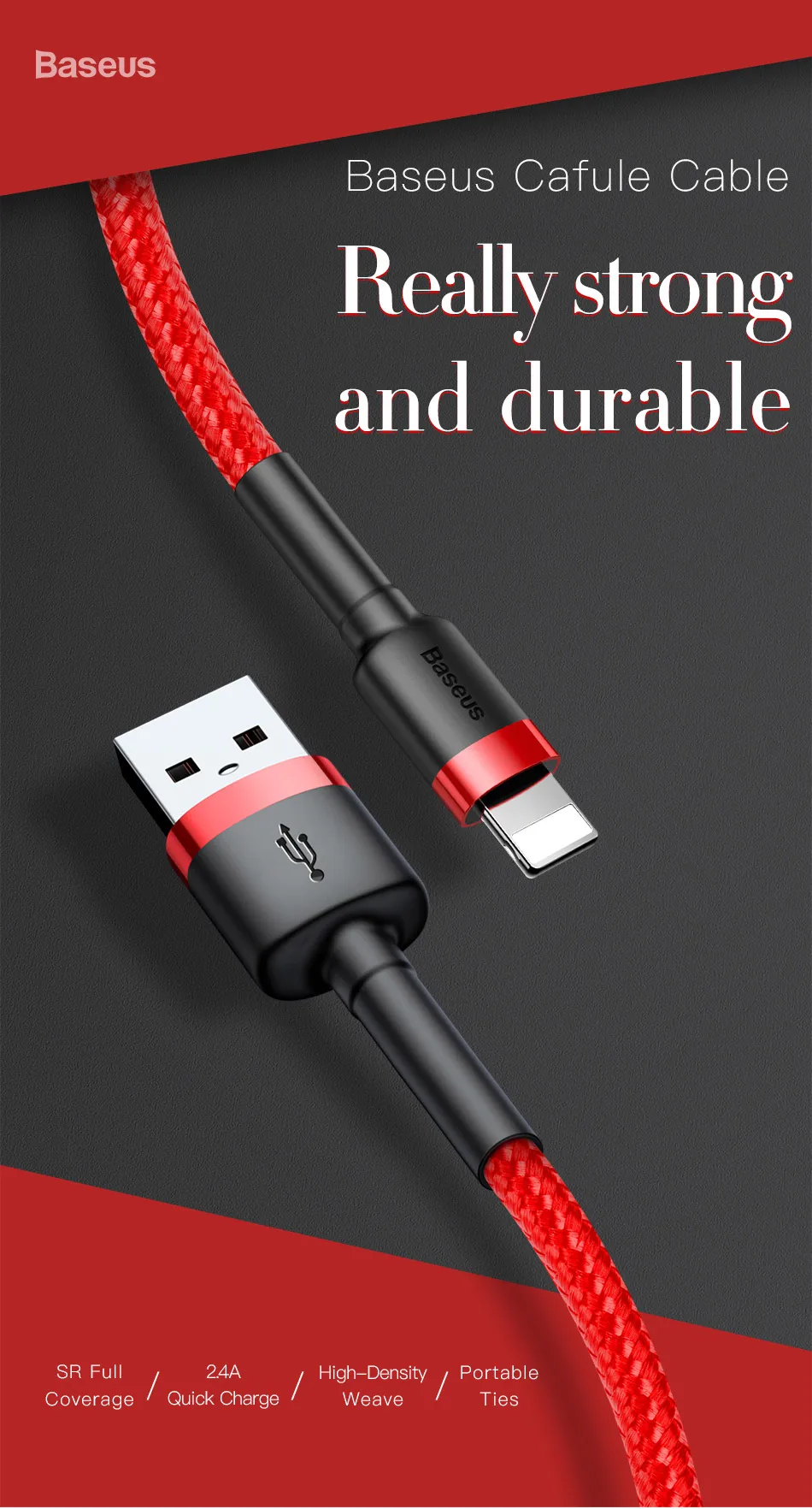 Baseus Освещение USB кабель для iPhone Xs Max Xr X S 2.4A кабель передачи данных для быстрой зарядки для iPhone 8 7 6 iPad мобильный телефон зарядное устройство Шнур