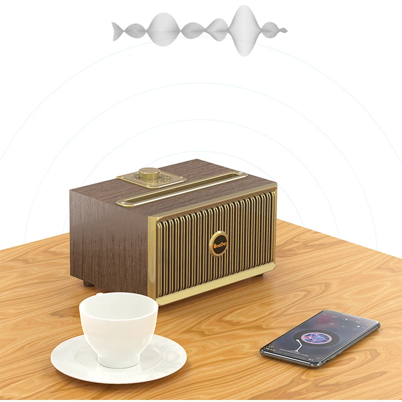 wireless bluetooth speaker retro classic wooden super high sound quality boom box home speaker stand furniture desktop sound box free global shipping