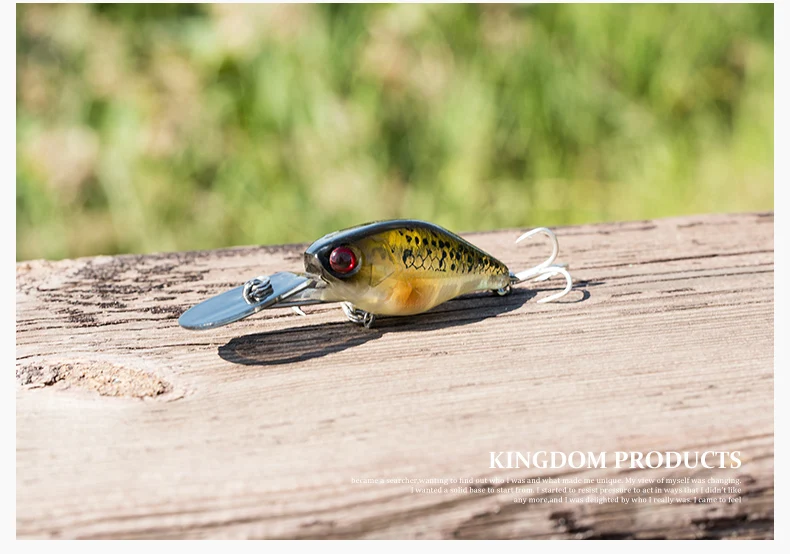 Kingdom Fishing Приманка Crankbait Isca искусственная Jerakbait медленное погружение 50 мм 5 г Воблер для мелкой рыбы форель, щука модель приманки 5316