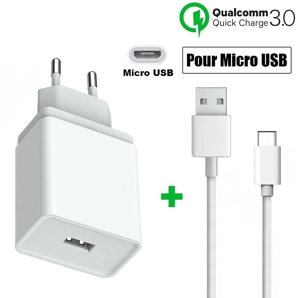 

Power socket wall mounted USB Charger + micro USB cable for tablet phone
