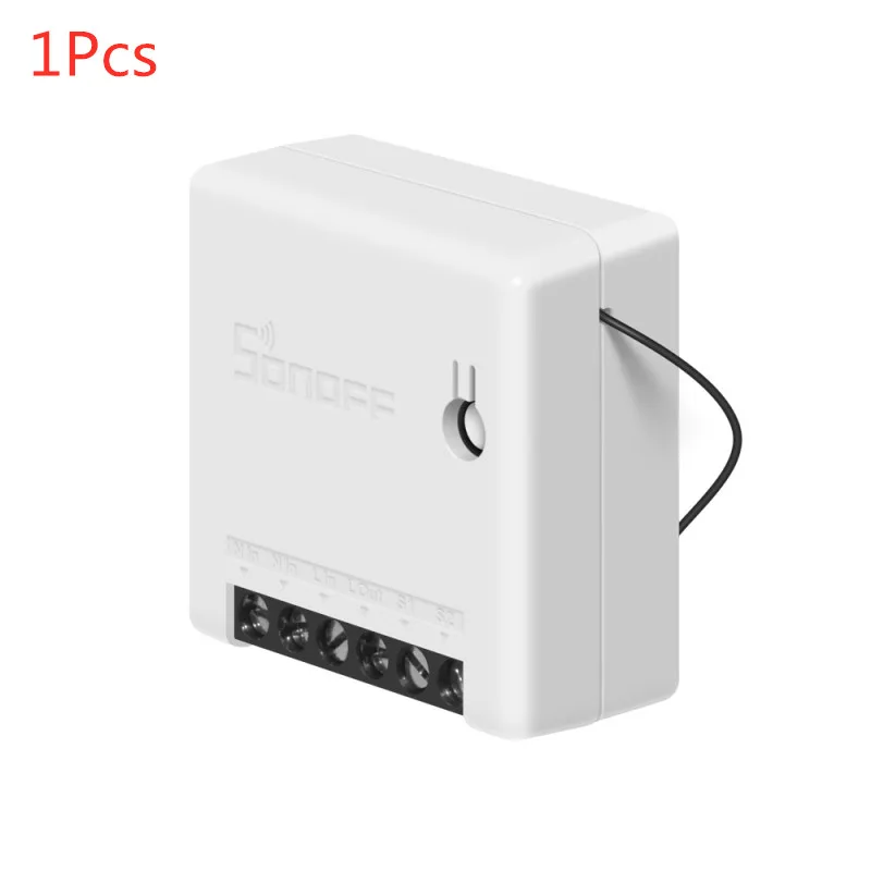 1Pcs SONOFF мини-двухсторонний умный переключатель, умная розетка, WiFi розетка, розетка, переключатель Amazon Alexa/Google Home - Комплект: 1Pcs
