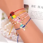 Go2boho браслет для детей милое животное Фламинго Pulsera для детей мода 2021 Бохо украшения в виде ананаса Миюки браслеты для девочек