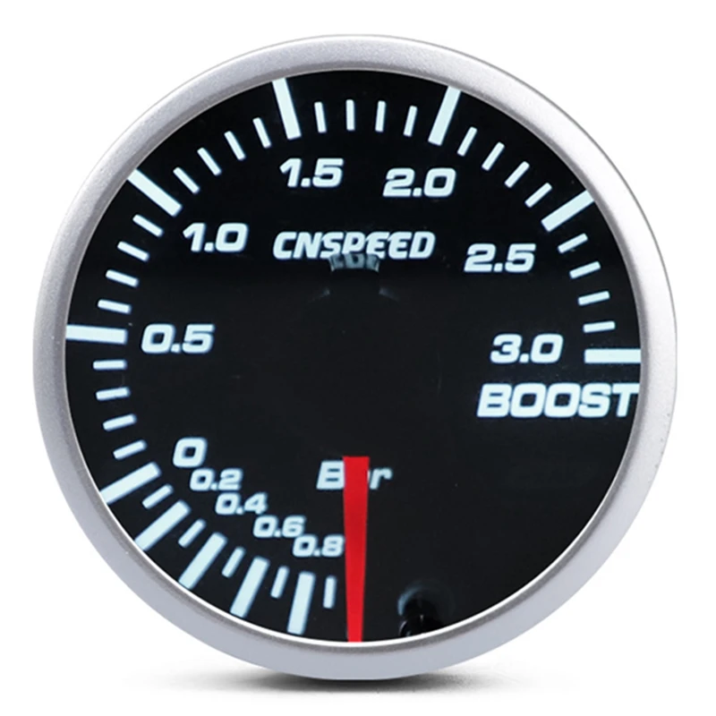 CNSPEED 2-дюймовый 52 мм Автомобильный датчик турбонаддува-1-3 бар светодиодный