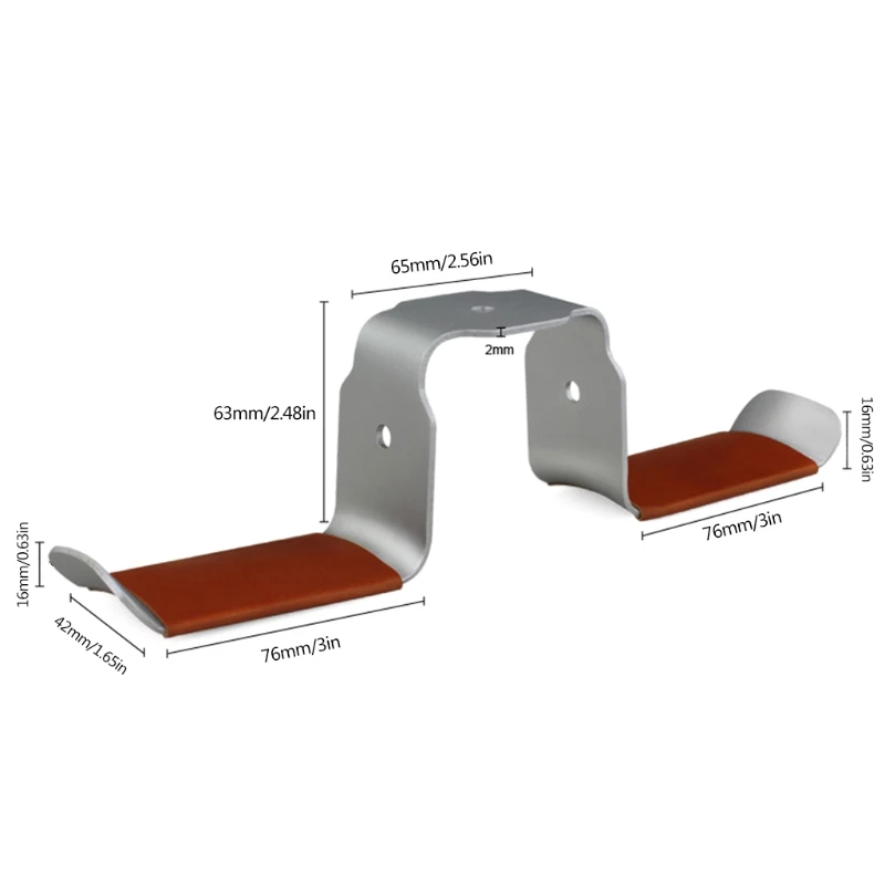 Универсальные наушники вешалка Алюминий сплав лента под РАБОЧИЙ СТОЛ ДВОЙНОЙ