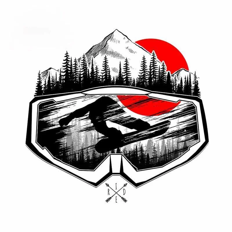 

Автомобильный стикер для сноуборда маска автомобиля стикер пользовательские печатные наклейки модные автомобильные аксессуары Водонепро...