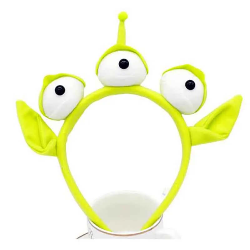 1 шт. милый мультяшный зеленый инопланетянин трехглазый головная повязка