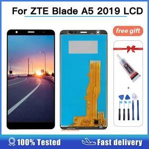 100 tested for zte blade a5 2019 lcd display touch screen digitizer assembly for zte a5 2019 mobile phone lcd 5 45 parts free global shipping