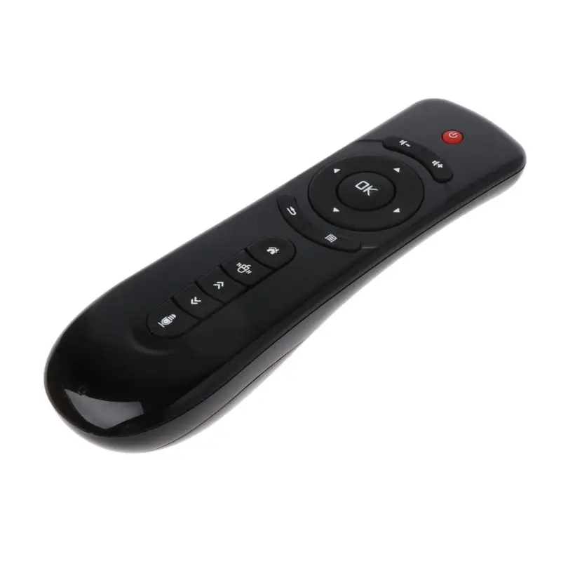 2.4GHz Fly Air Mouse T2 Remote Control Wireless With Microphone Mic Voice Search 3D Gyro Motion Stick for Android Smart TV Box