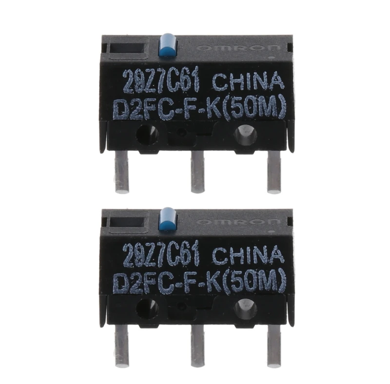 

2Pcs Original D2FC-F-K (50m) Blue Dot Mouse Micro Switch
