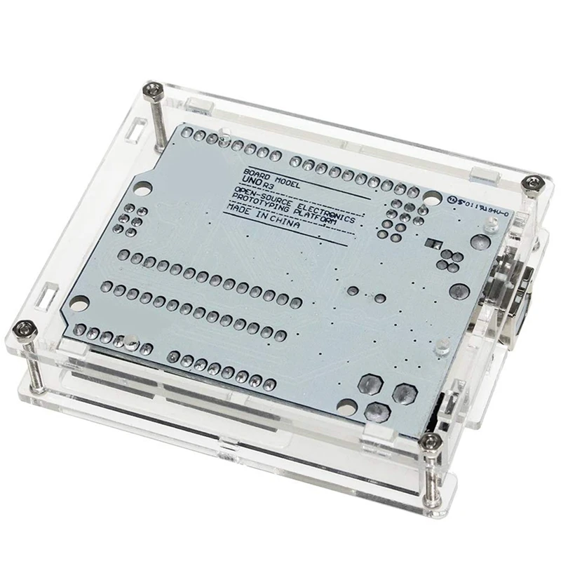 Uno R3 Atmega328P Atmega16U2 Microcontroller Development Board Compatible For Arduino Ide With Usb Cable And Transparent | Электроника