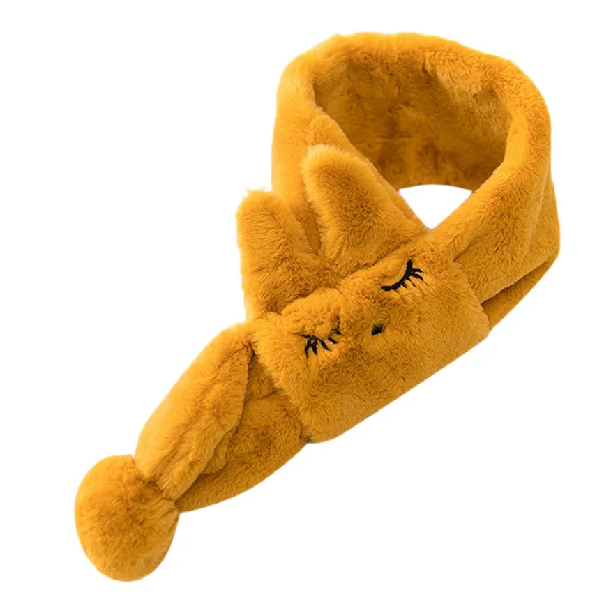 Baby Scarf Warm Children Kids Boys And Girls Velvet Cute Cartoon Rabbit Keep Soft Wraps Scarves | Детская одежда и обувь