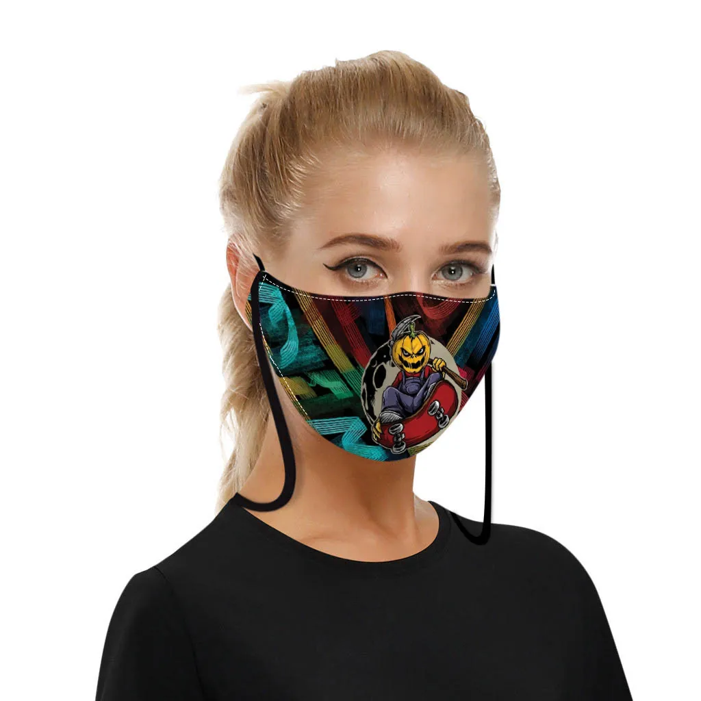 3 шт. Хэллоуин Череп принт животный узор косплей костюм для взрослых Забавный