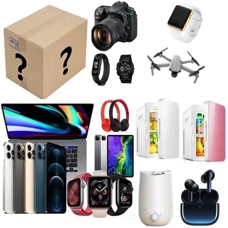 

2021 New Lucky Gift Box Mystery Box Premium Electronic Product Lucky Mystery Box 100% Surprise Boutique 2 To 8Pcs Random Item