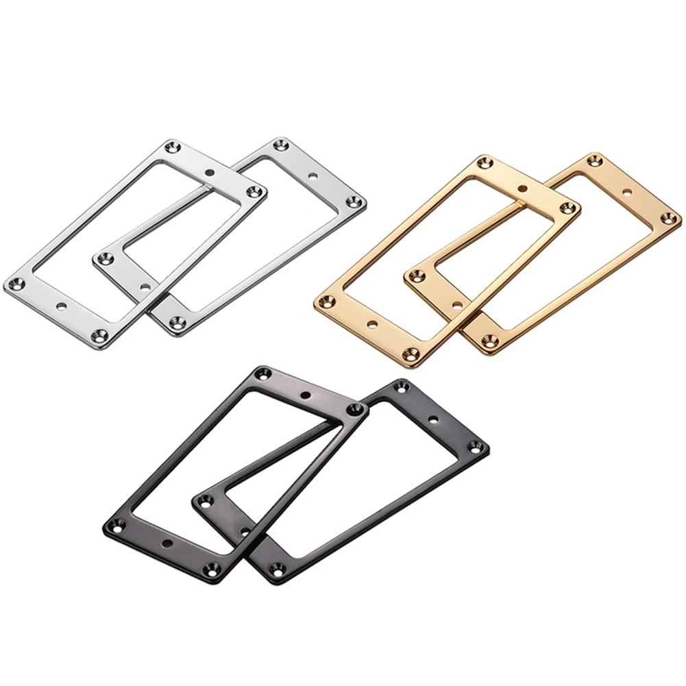 

Pickup Ring Pick Holders Metal Flat Humbucker Pickup Frame For Electric Guitar/Bass 2PCS Black Gold Silver Stable And Sturdy