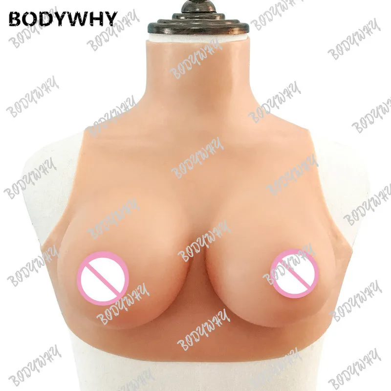 C Cup Vest Full Silicone Breast Forms Transgender False Boobs Crossdresser Bra Seamless Crossdresser Lingerie Sheer Wireless