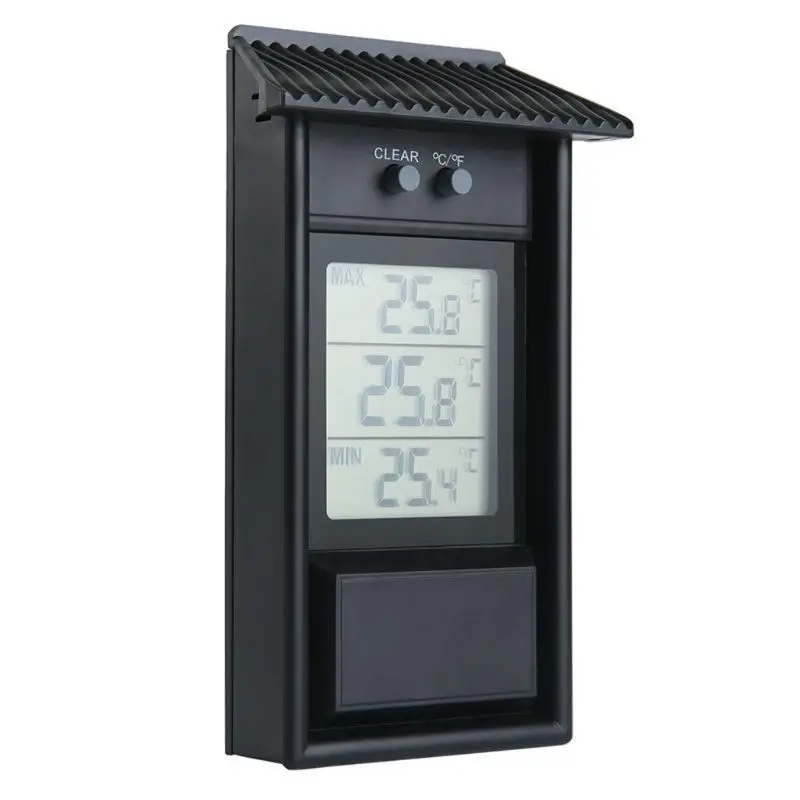 

Digital Indoor/Outdoor Waterproof Thermometer Garden GreenHouse Wall Temperature Measurement Max Min Value Display