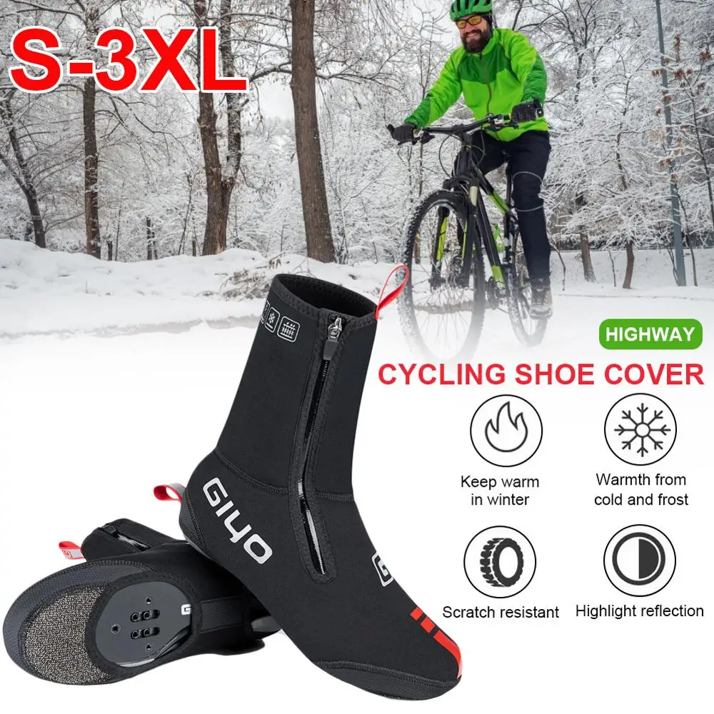 

Bicycle Overshoes Waterproof and Windproof Mountain Bike Road Warm Bicycle Shoe Cover Winter Thermal Warm Full Bicycle Overshoes