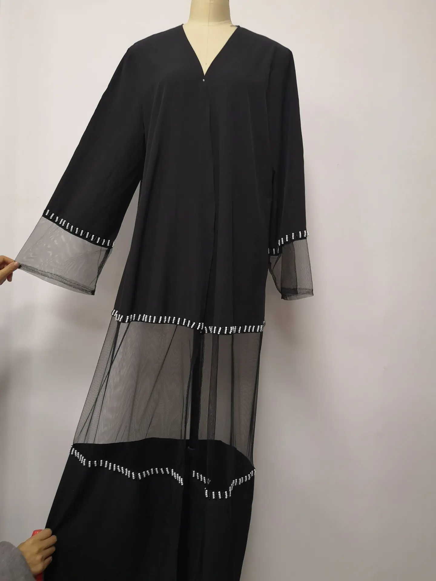 

Ramadan Arabic Abaya Cardigan Muslim Hijab Dress Islamic Clothing Women Dubai Kaftan Vestido Robe Musulman Jilbab Femme Musulman