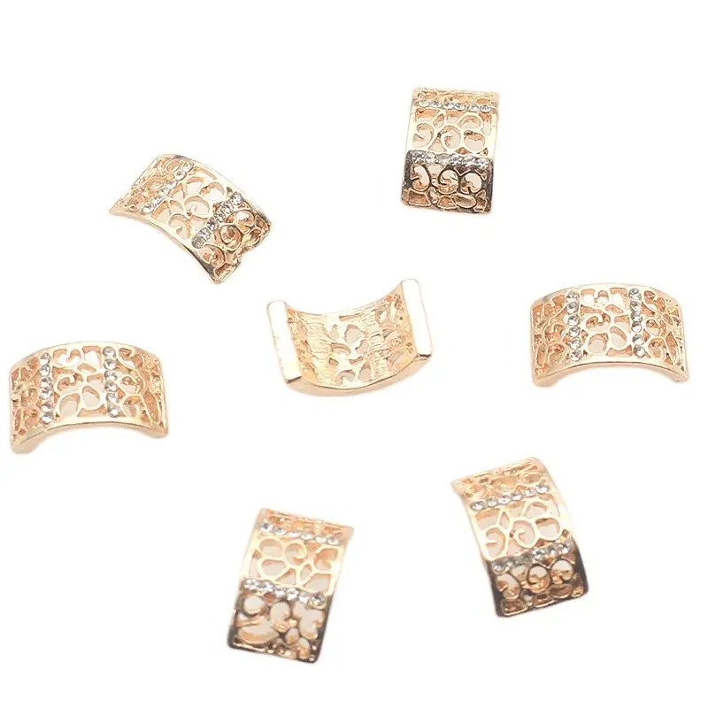 YWXINXI 10Pcs shiny rhinestone alloy arch accessories, DIY jewelry creative exquisite ornaments to make decorative crafts