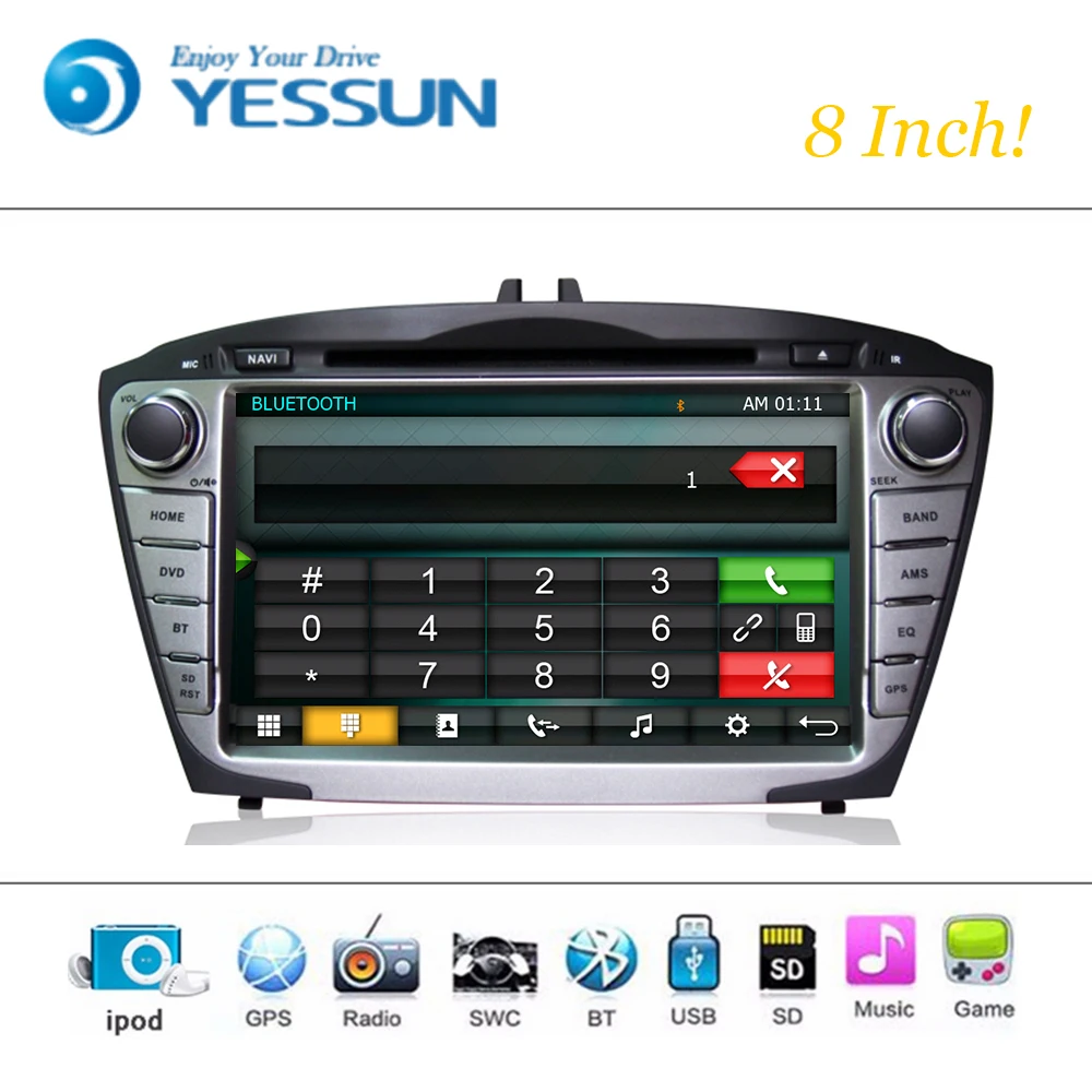 Автомобильный dvd плеер система Wince для Hyundai Ix35 Авторадио стерео GPS навигация