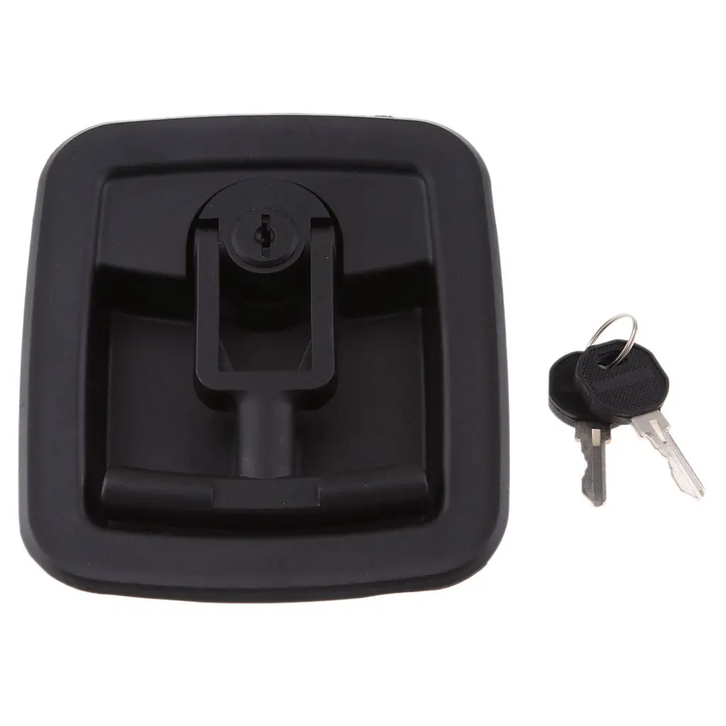 Black Plastic Boat Deck Hatch Flush Pull Slam Latch Marine 135 X 125mm