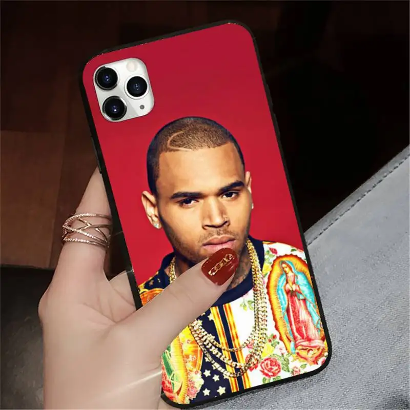 

Chris Brown Rap Hot singer Phone Case for iPhone 11 12 mini pro XS MAX 8 7 6 6S Plus X 5S SE 2020 XR