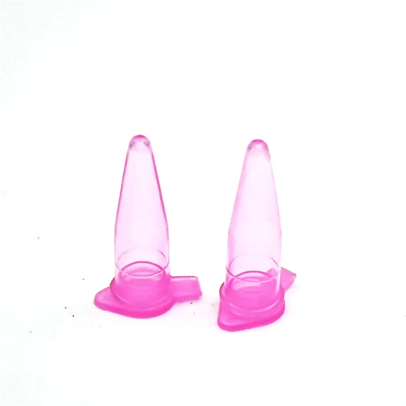 Розовая центрифужная трубка ПЦР 0 2 мл лабораторная с крышкой 200 ul нижний