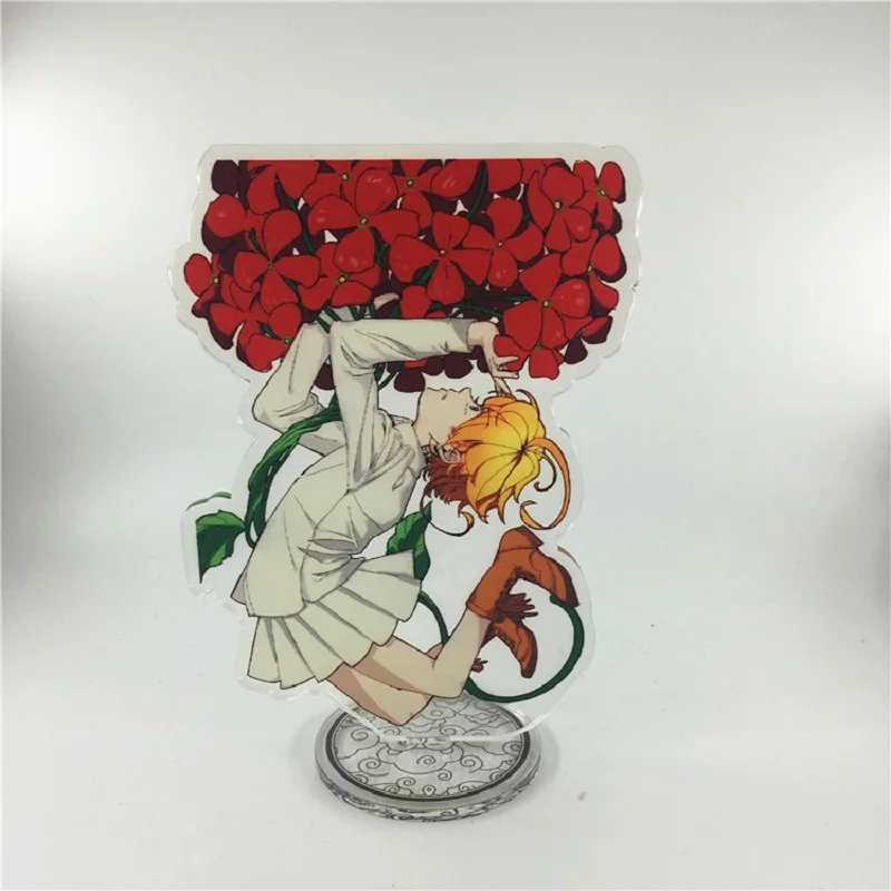 

Womans Promised Neverland Bags Men Pendant Key Ring Unisex Cute Key Holder Acrylic Model Jewelry Llaveros Wholesale 2021