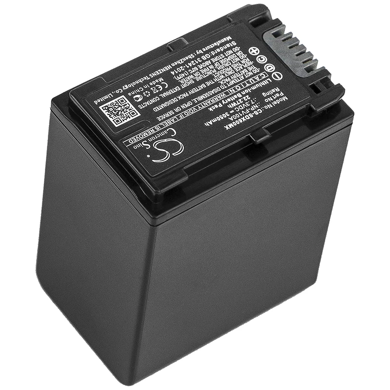 

cameron sino 3050mah battery for SONY FDR-AX33 FDR-AX40 FDR-AX45 FDR-AX53 FDR-AX60 HDR-PJ675 NEX-VG30 NP-FV100A