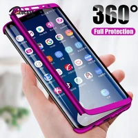 360 full cover phone case for samsung galaxy m10 m20 a50 a30 a70 a40 a60 a20 a10 m30 s10 5g a20e a2 core with glass case