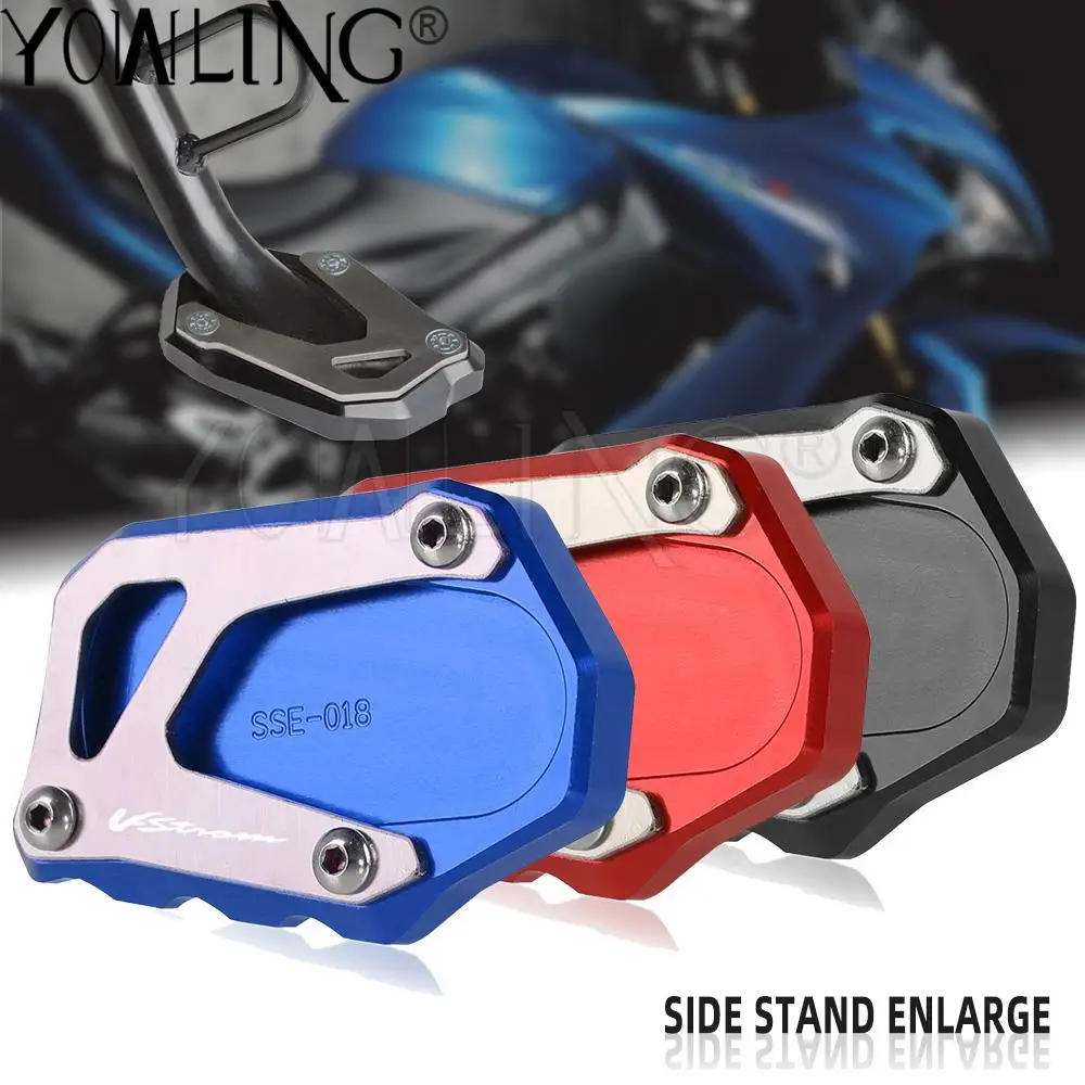 

Motorcycle Side Stand Enlarge For SUZUKI V-STROM 1000 1050 1000XT 1050XT Foot GSX-S1000F GSX-S1000 Katana Pad Support Kickstand