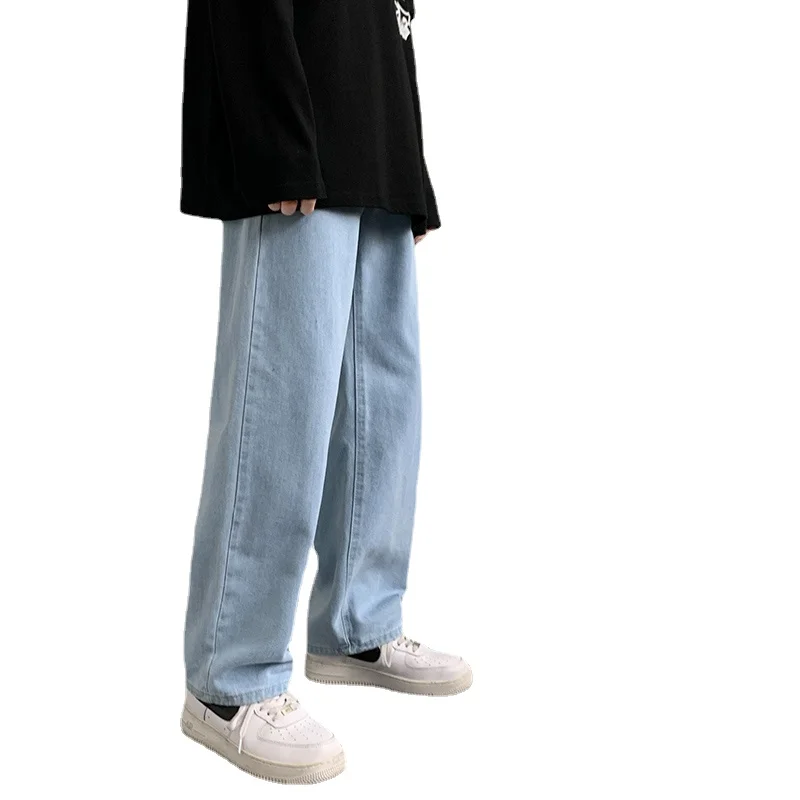 

Men's Hip Hop Loose Jeans Autumn New Streetwear Straight Baggy Wide Leg Pants Male Trousers Men Jeans Baggy Jeans Pants